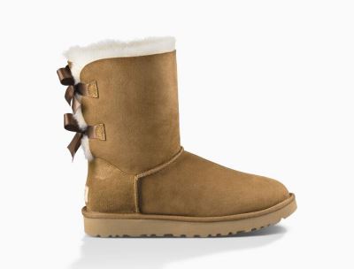 UGG Bailey Bow II Womens Classic Boots Chestnut/ Brown - AU 31RW